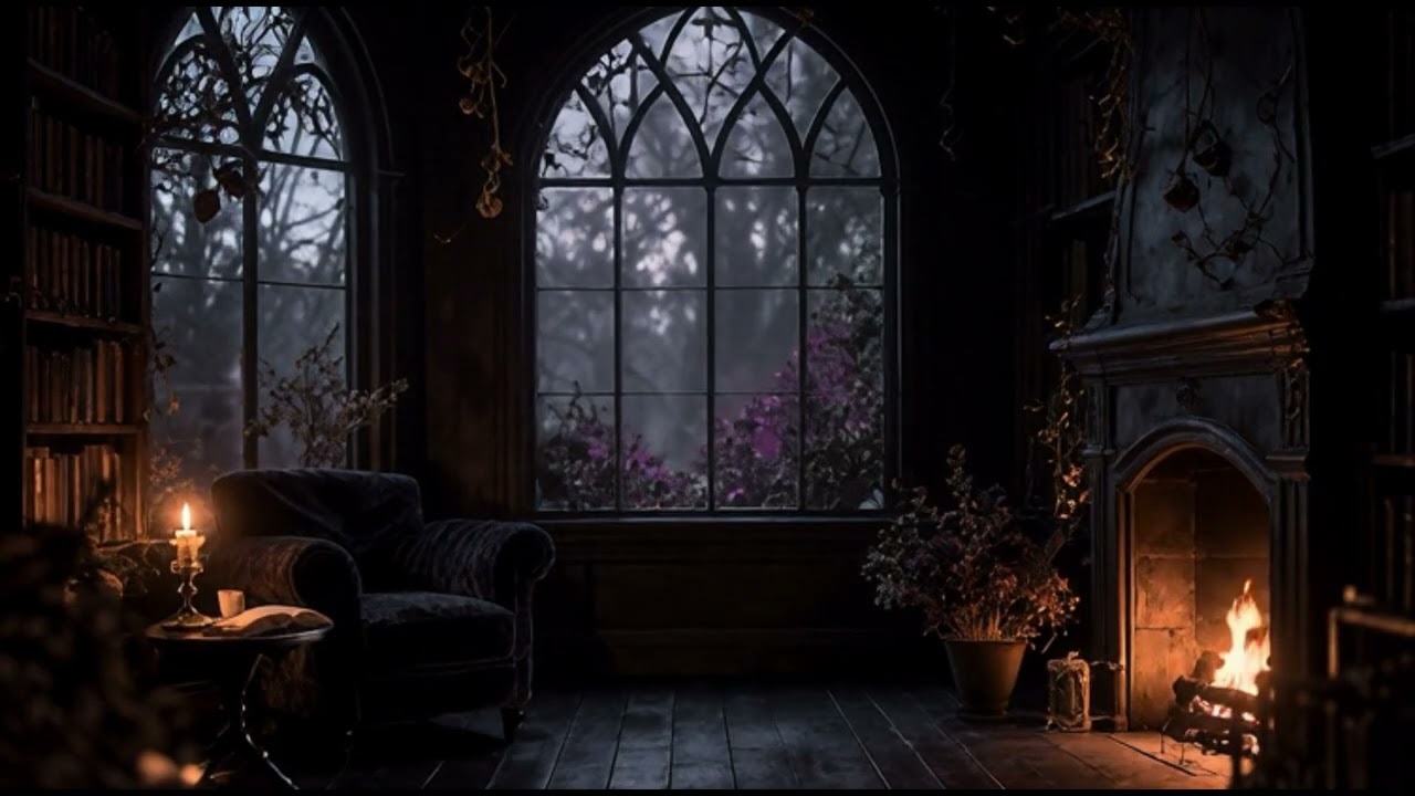 𝑪𝒂𝒏𝒅𝒍𝒆𝒘𝒂𝒙 𝒂𝒏𝒅 𝑸𝒖𝒊𝒆𝒕 𝑷𝒂𝒈𝒆𝒔 | Dark Academia Felt Piano | Candlelit Gothic Study Room