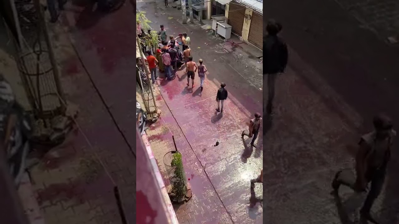 Holi fight #fight #shidhumosewalasong #holi #shorts #ganster #india