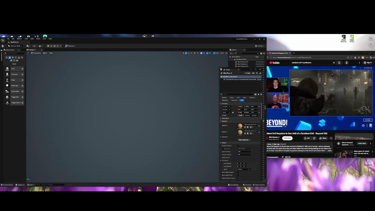 Making a Horror Game -249- Resident Evil - Jill's Final Escape- Finishing S.T.A.R.S. Room
