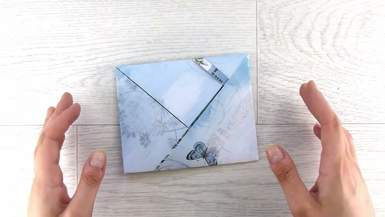 NO Cuts/ NO Adhesive PERFECT Envelope!! + matching card (1085 )