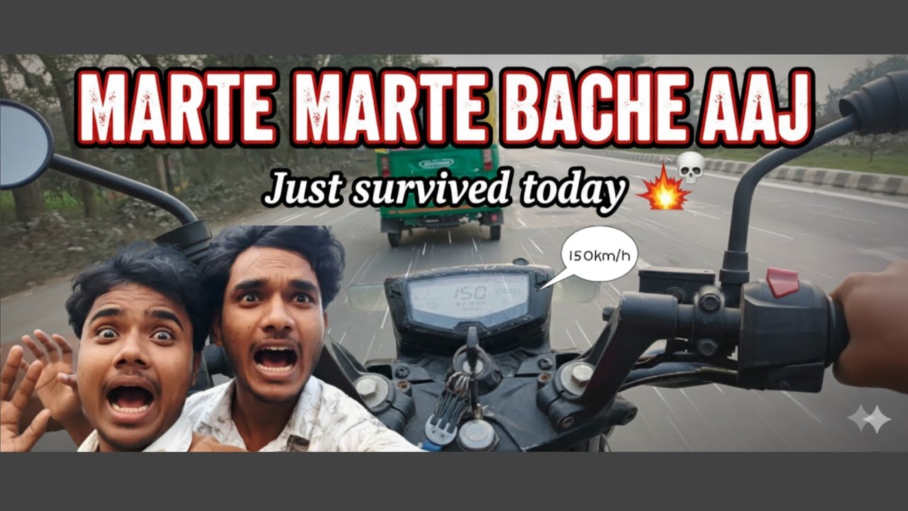 MARTE MARTE BACHE AAJ! 😱 150km/h Bike Crash Avoided? | Real Life Horror