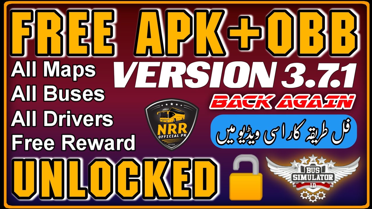 Unlock All Buses Obb+APK || APK+OBB Version 3.7.1 || Unlimited APK+OBB Version 3.7.1 || NRR