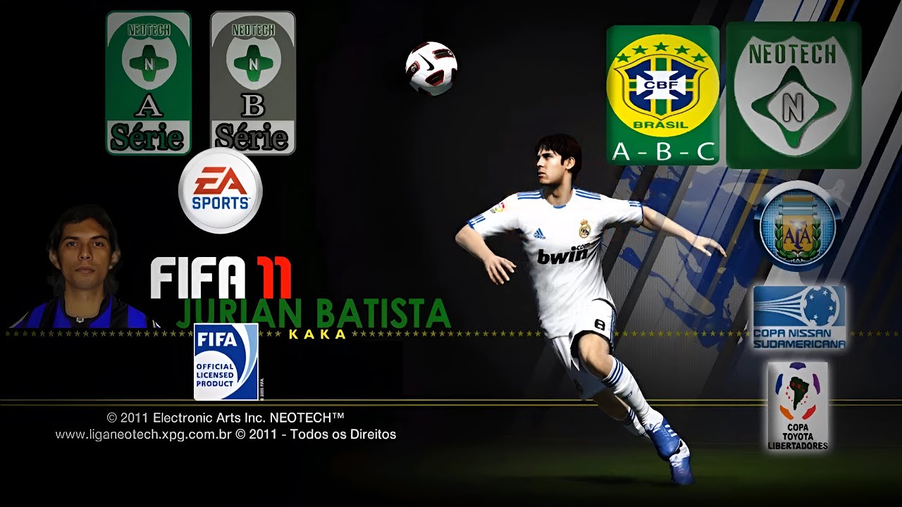Patch NeoTech 3.0 + Brasileirão Série A, B ,C + Libertadores - FIFA 11