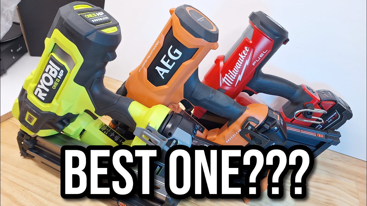 TTI Framing Nailer Showdown. Milwaukee VS Ryobi VS AEG (Ridgid)