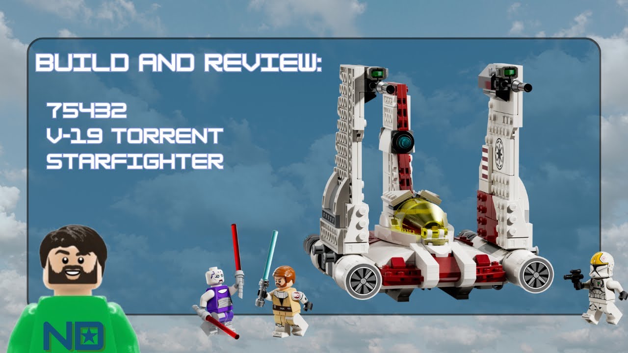 Build and Review LEGO Star Wars (Set: 75432 V-19 Torrent Starfighter)