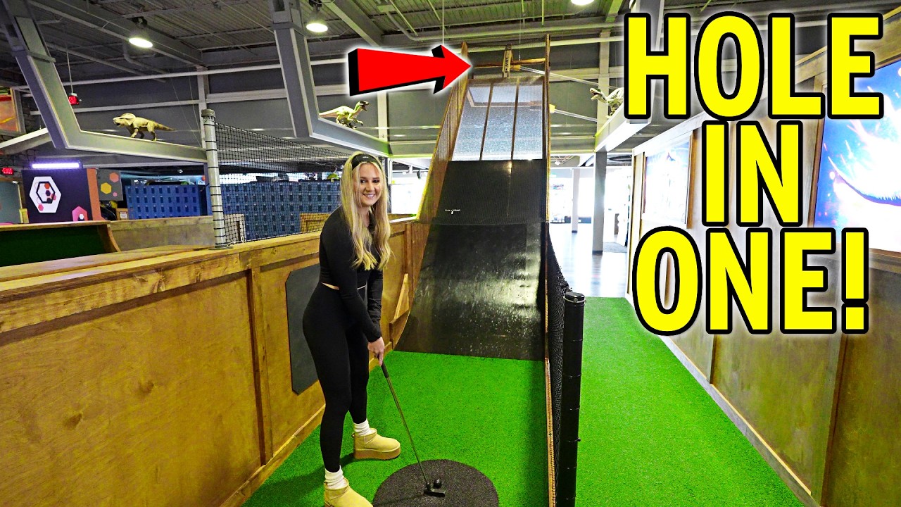 Insane ONE OF A KIND Homemade Mini Golf Course!