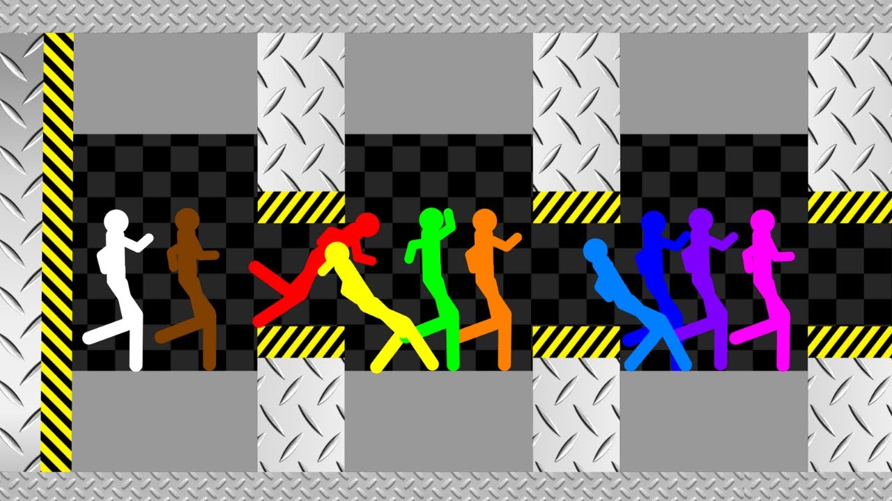 Survival Stickman Race - Escape From Dangerous Road