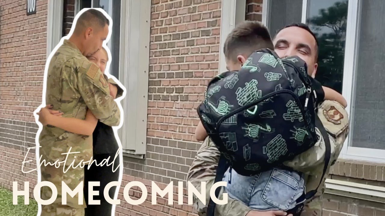 EMOTIONAL MILITARY HOMECOMING || SURPRISE HIS KIDS at SCHOOL