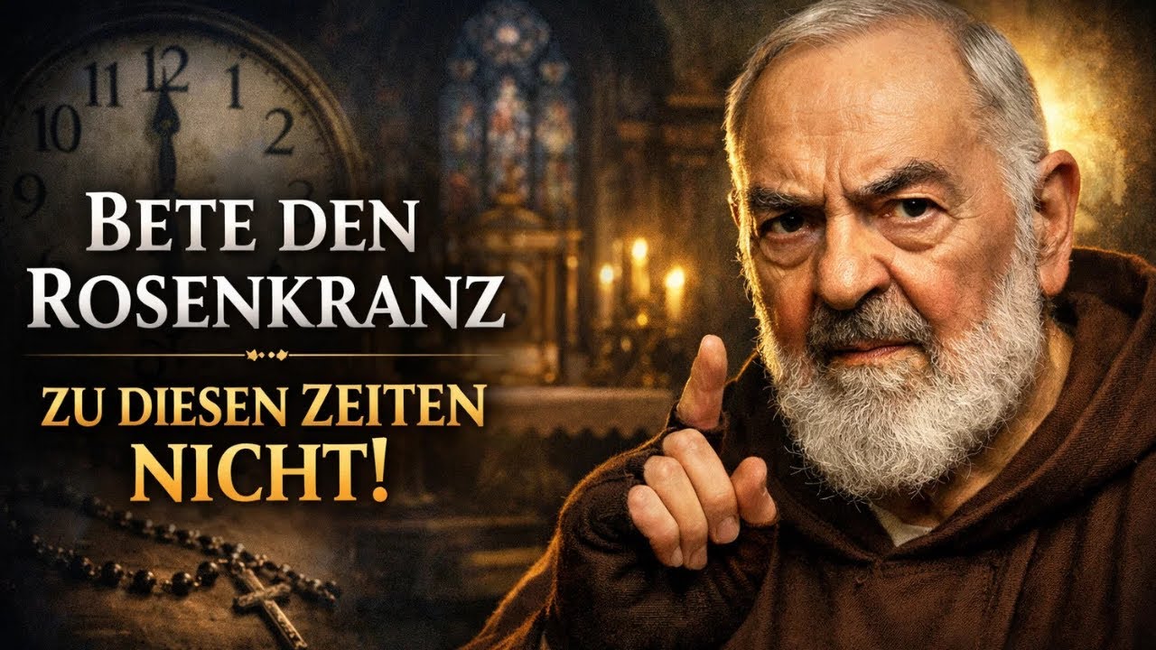 Pater Pio: Die 3 Uhrzeiten, Zu Denen Man Niemals den Rosenkranz Beten Sollte