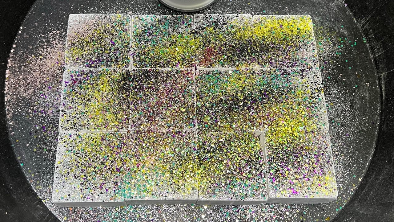 12 blocks of plain jane with glitter | Gym chalk | ASMR