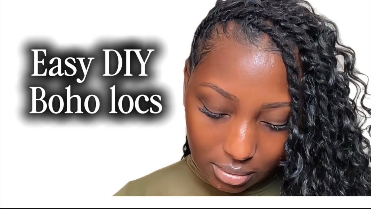 DIY Boho locs with Beauty Supply Store Hair - on real locs. Low density hair friendly 