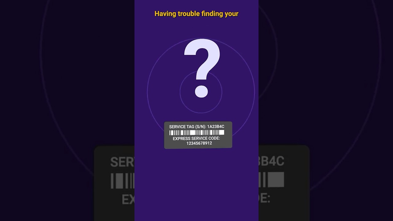 Как использовать BIOS для поиска сервисного тега Dell