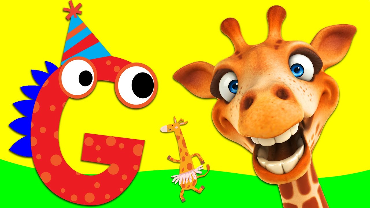 G for Giraffe - Alphabet Phonics - Learn to Read - Letter Sounds with Animals