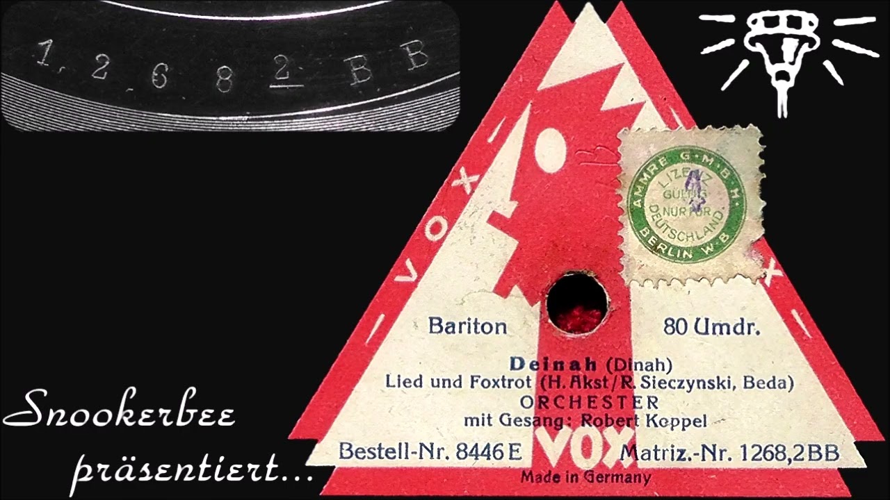 Deinah (Dinah) - Vox 8446 E (Take 2) - 1927