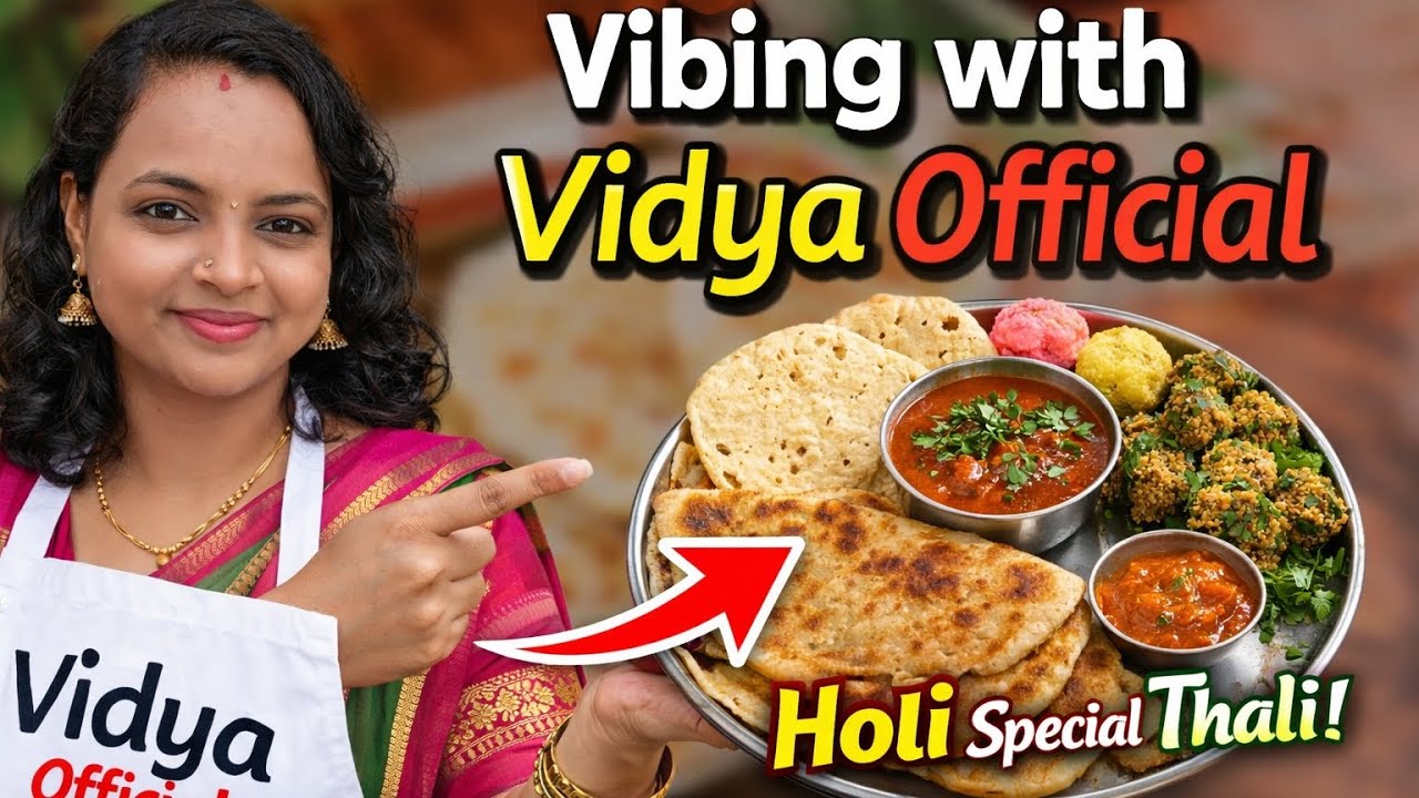 👉 Holi Special Thali | Complete Indian Festival Lunch Menu | Traditional Veg Thali
