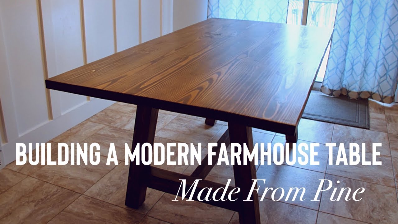 Building a Modern Farmhouse Table