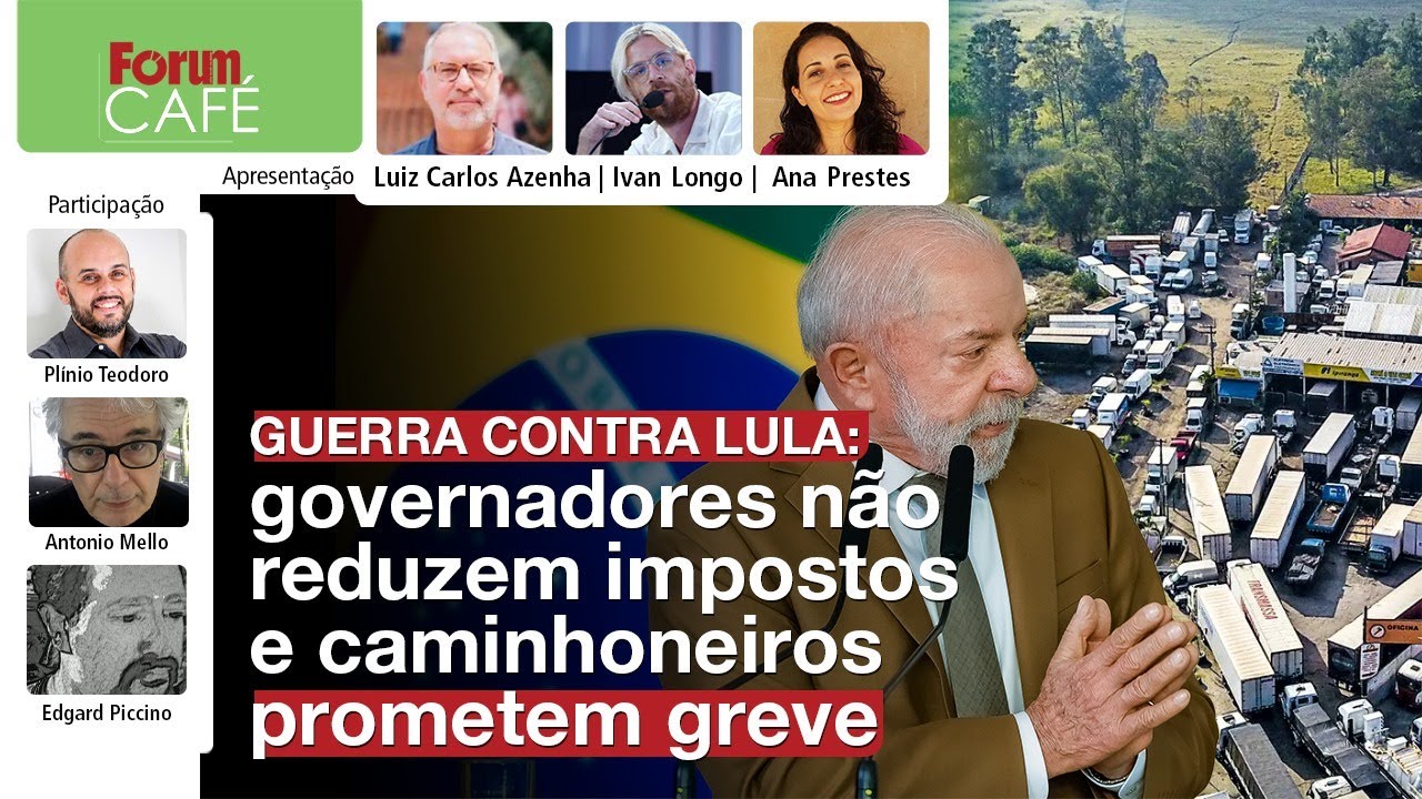 Governadores não baixam ICMS do diesel como sugerido por Lula | Caminhoneiros ameaçam greve