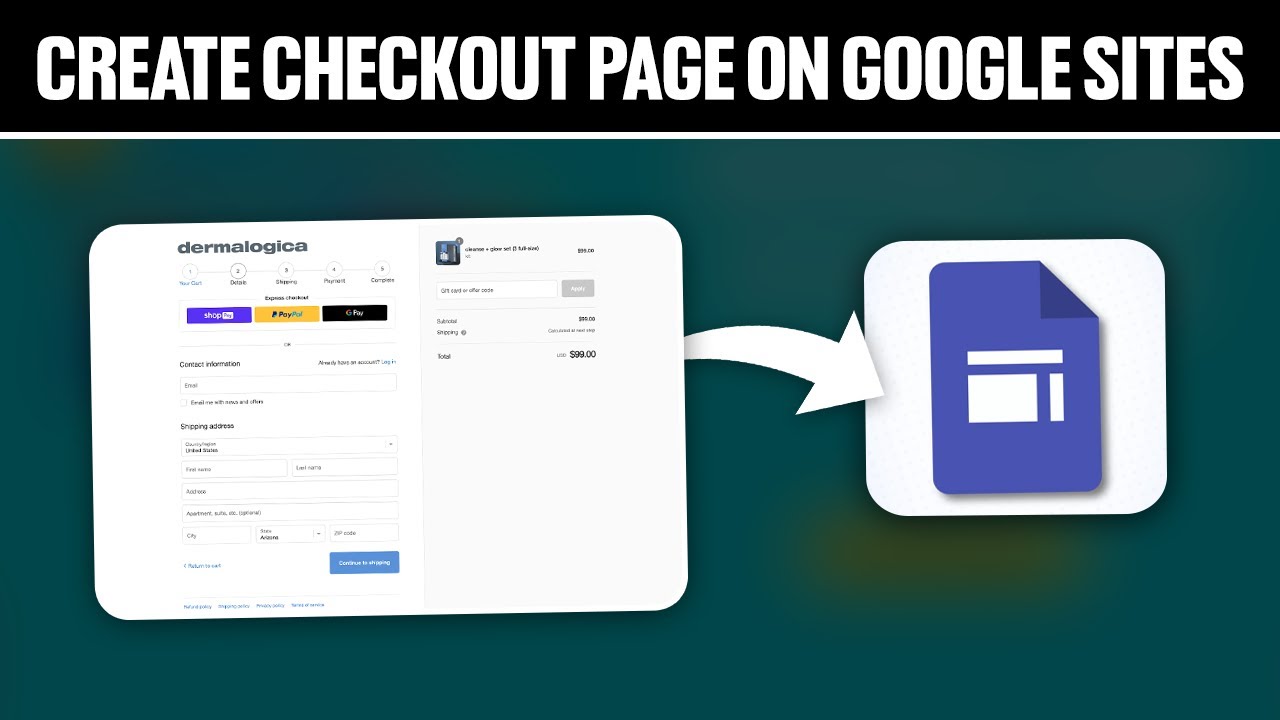 How To Create Checkout Page On Google Sites ! (Full Tutorial)