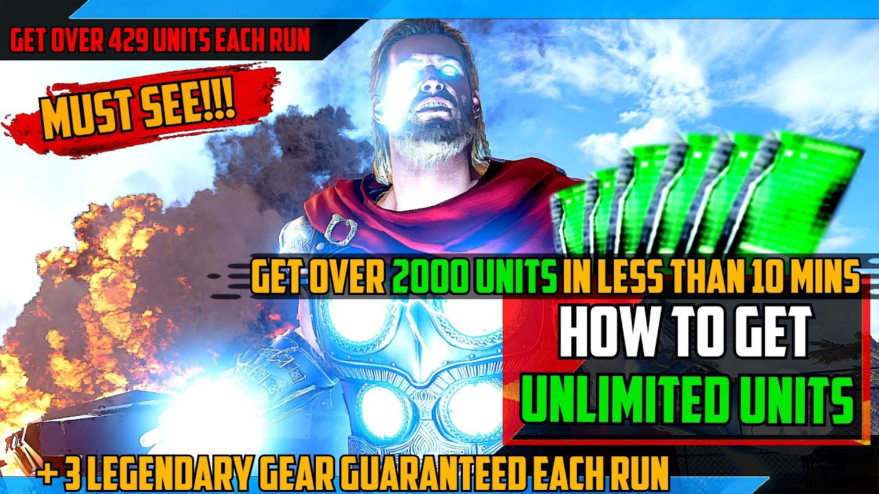 HOW TO GET UNLIMITED UNITS - MARVEL'S AVENGERS GAME