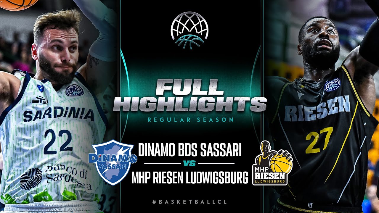 Banco di Sardegna Sassari v MHP RIESEN Ludwigsburg | Full Game Highlights | #BasketballCL 2023-24