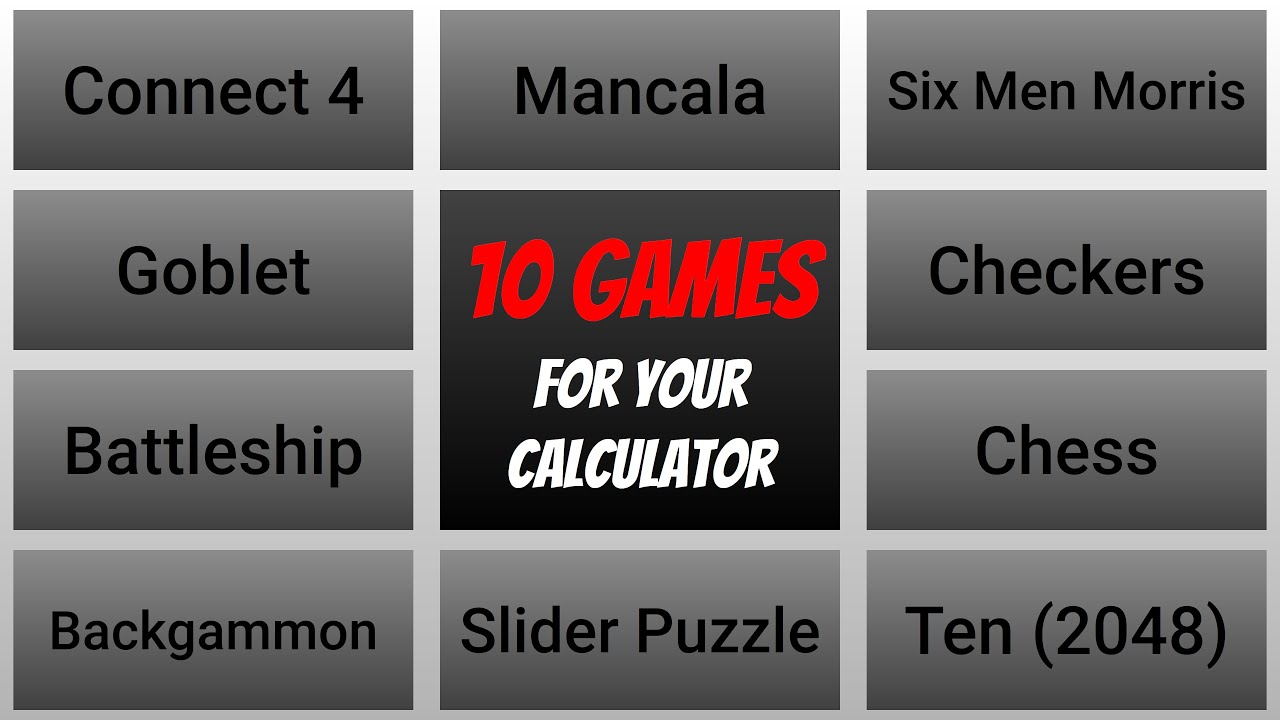 10 игр для вашего калькулятора