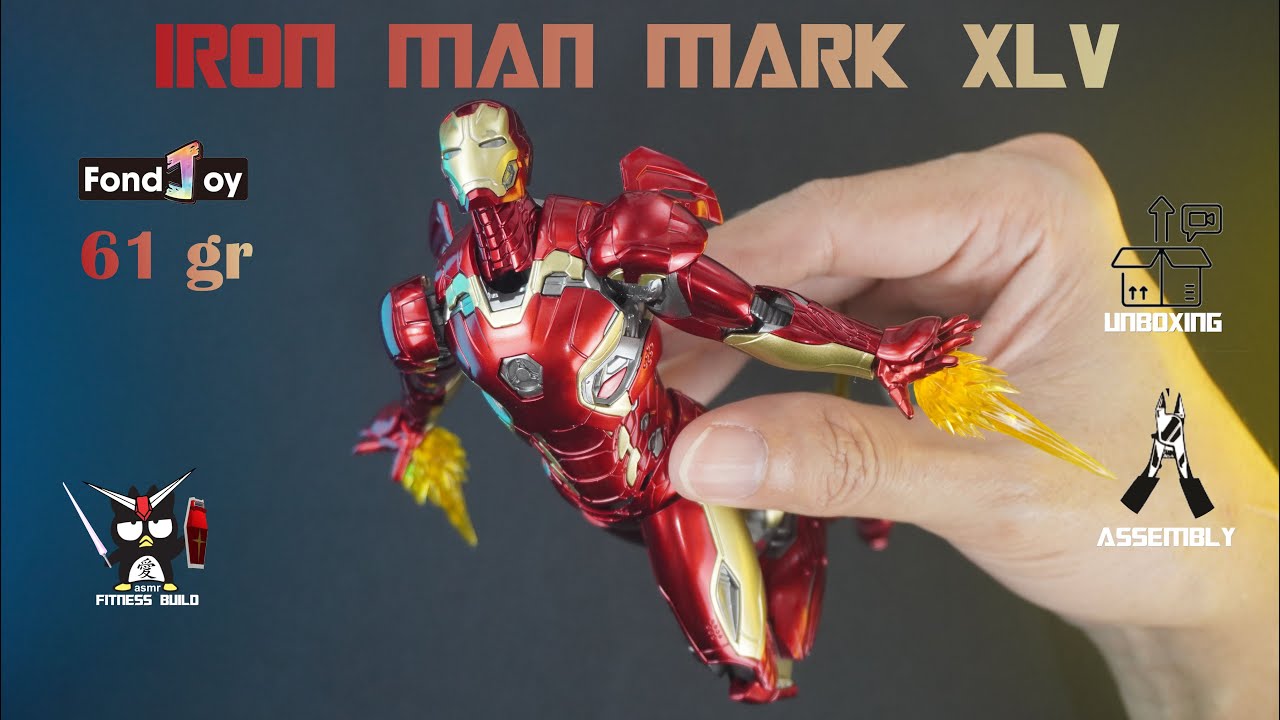 Iron Man Mark XLV | ASMR Build | Fitness Build | Model Kit by Fondjoy