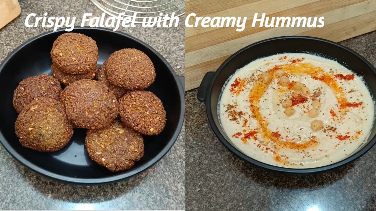 👉 Crispy Falafel with Creamy Hummus | Easy Homemade Middle Eastern Recipe #falafel #hummus #youtube