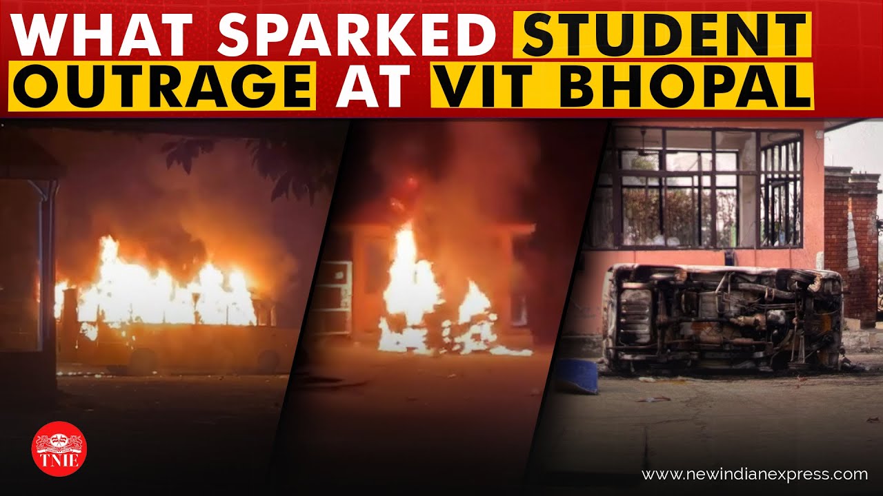 Vehicles, offices vandalised as violent protests break out at VIT Bhopal