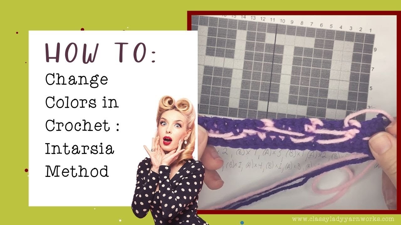 How to Change Colors in Crochet : Intarsia Method