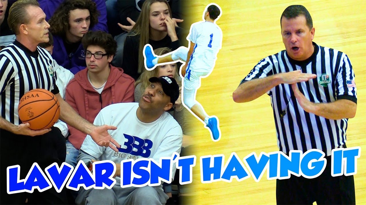 MELO 3 TECHS FOR DUNKING???  LAVAR BALL is NOT HAPPY with the REFS
