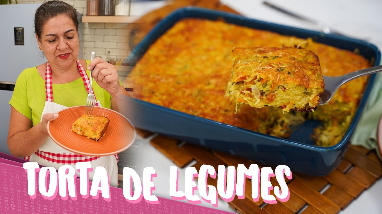 SEM LIQUIDIFICADOR | TORTA DE LEGUMES SIMPLES E FÁCIL DA MINHA MÃE