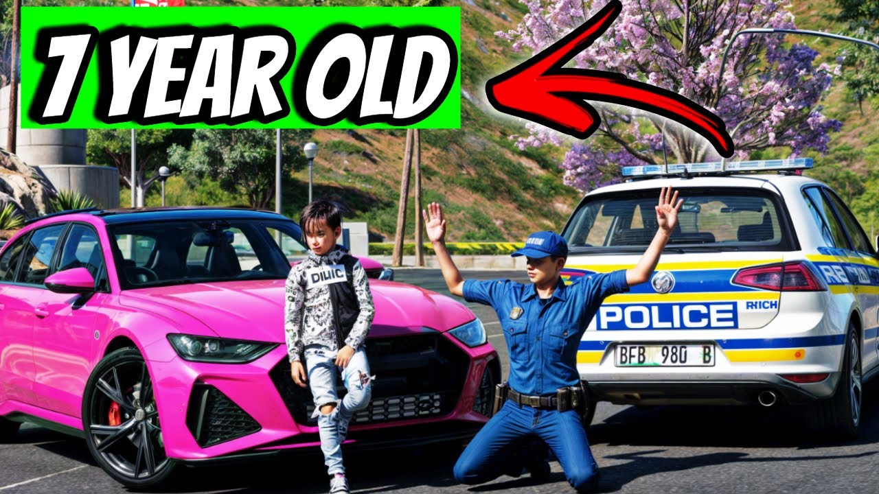 7 Year Old Steals 15 Million From Police With His Uncles In GTA RP!