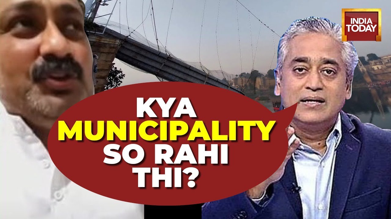 Rajdeep Sardesai Confronts Morbi Municipality On Gujarat's Morbi Bridge Collapse | WATCH