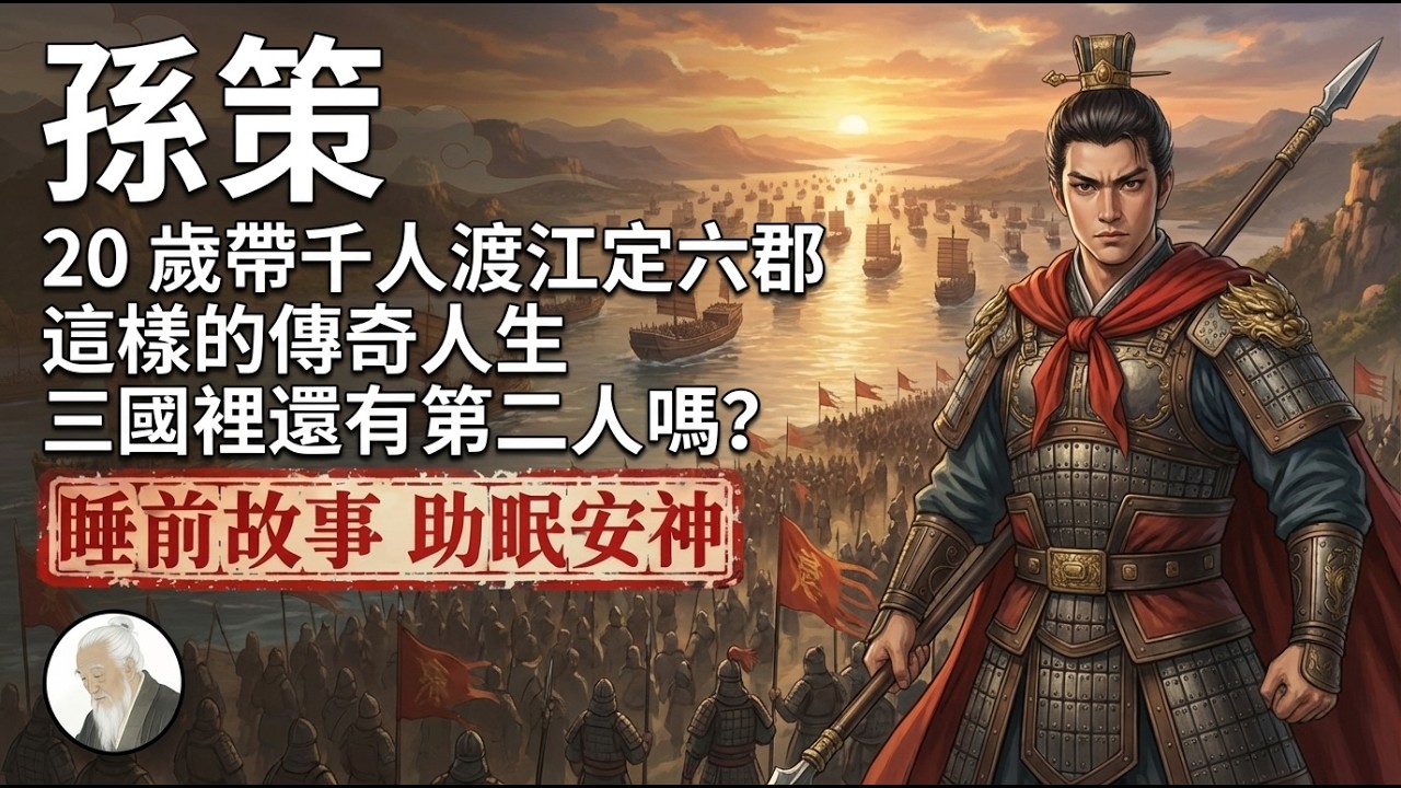 三國裡最意難平的少年英雄，難道不是隻活了 26 歲的孫策嗎？｜睡前歷史故事