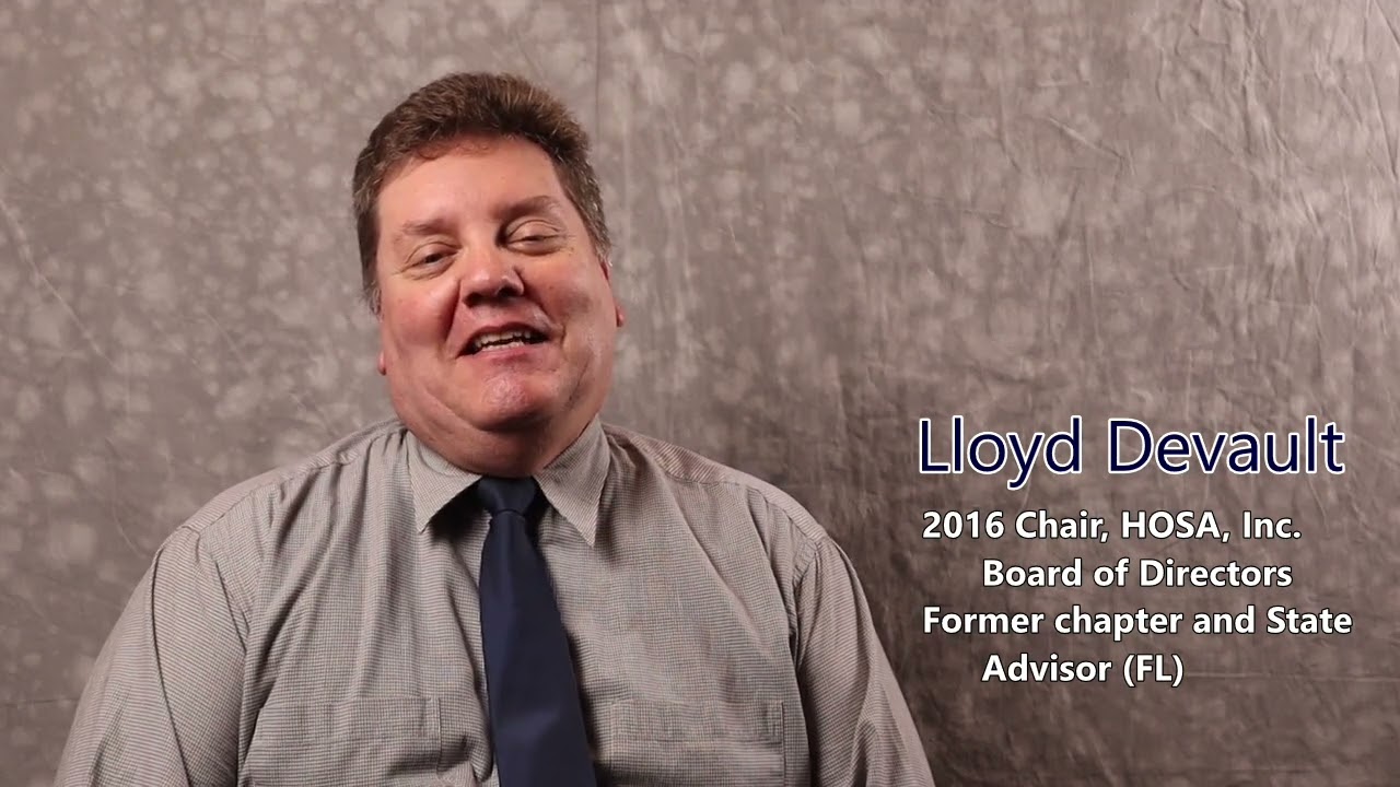 Lloyd DeVault Board Chair 2016