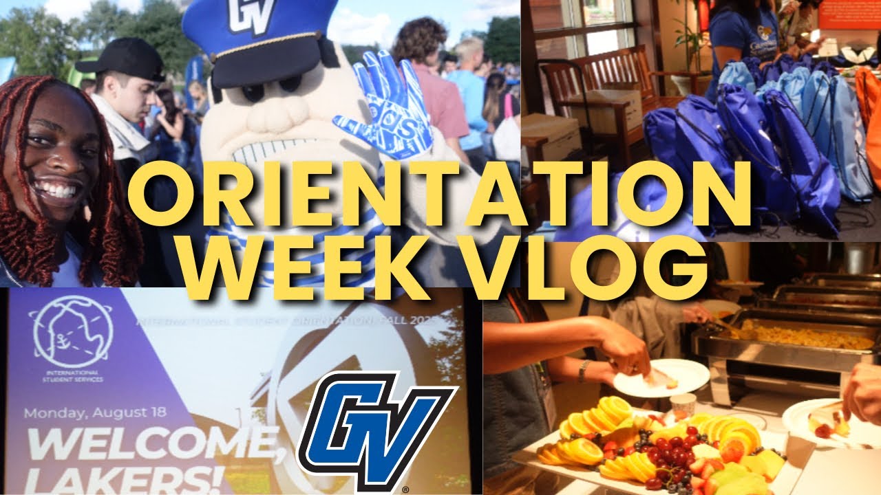 COLLEGE VLOG: GVSU Orientation + Campus Life Night