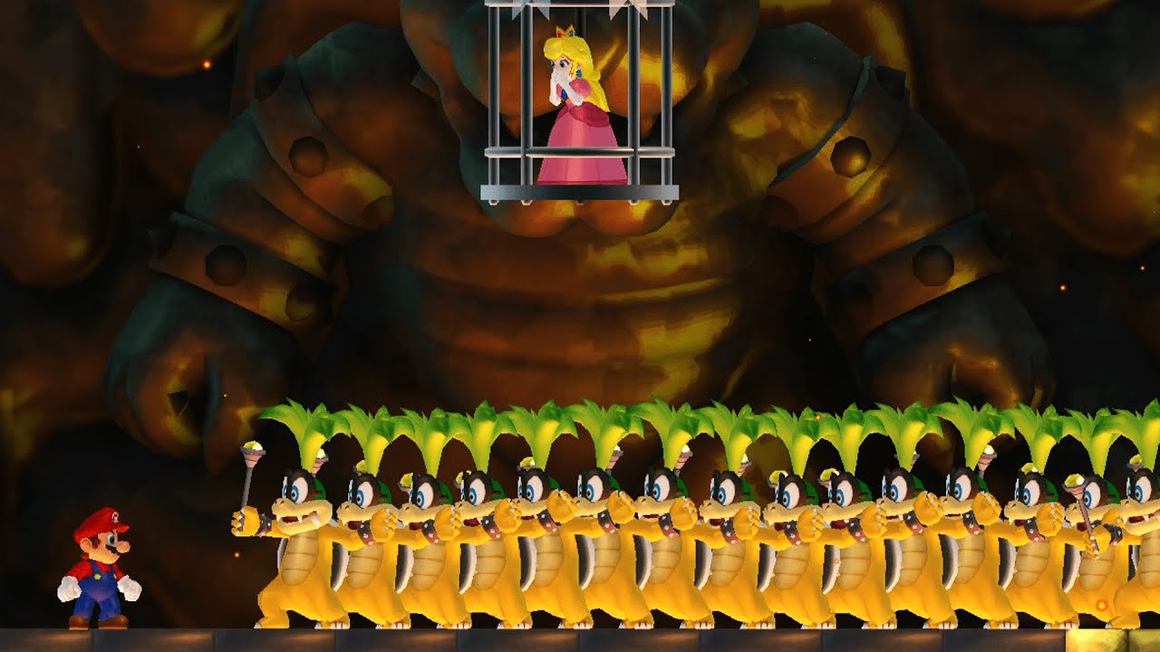 Can Mario Beat 999 Iggy's & rescue Peach in New Super Mario Bros. Wii?