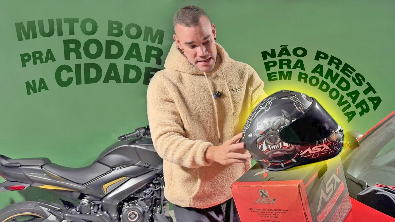 Capacete ASX EAGLE SV VISEIRA INTERNA | unboxing e review