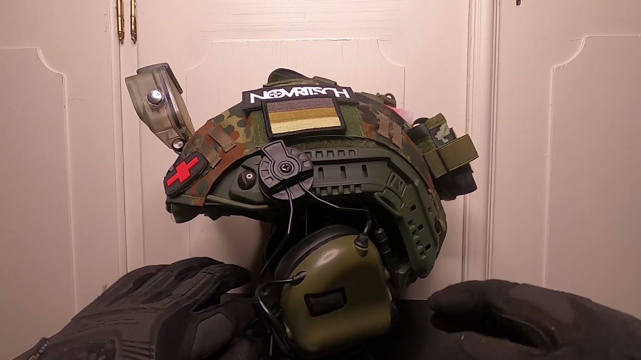 Mein Airsoft Helm Setup von Amazon