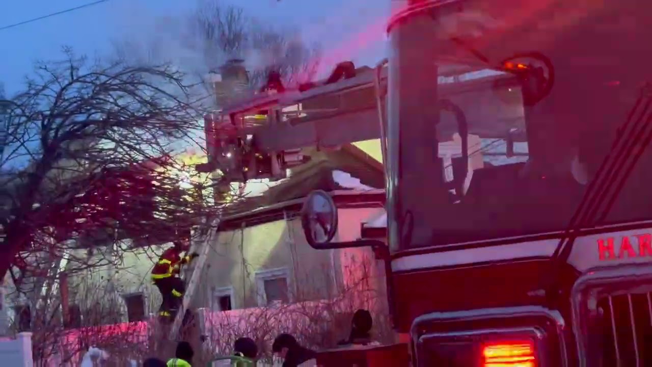 Full video of Freeport Fire Department House fire from Saturday 