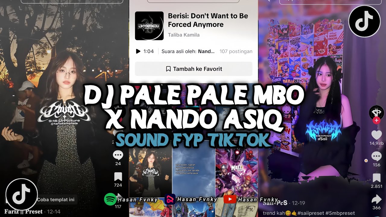 DJ PALE PALE MBO X NANDO ASIIQ - NANDO RMX || VIRAL TIKTOK YANG KALIAN CARI!! DJ TERBARU