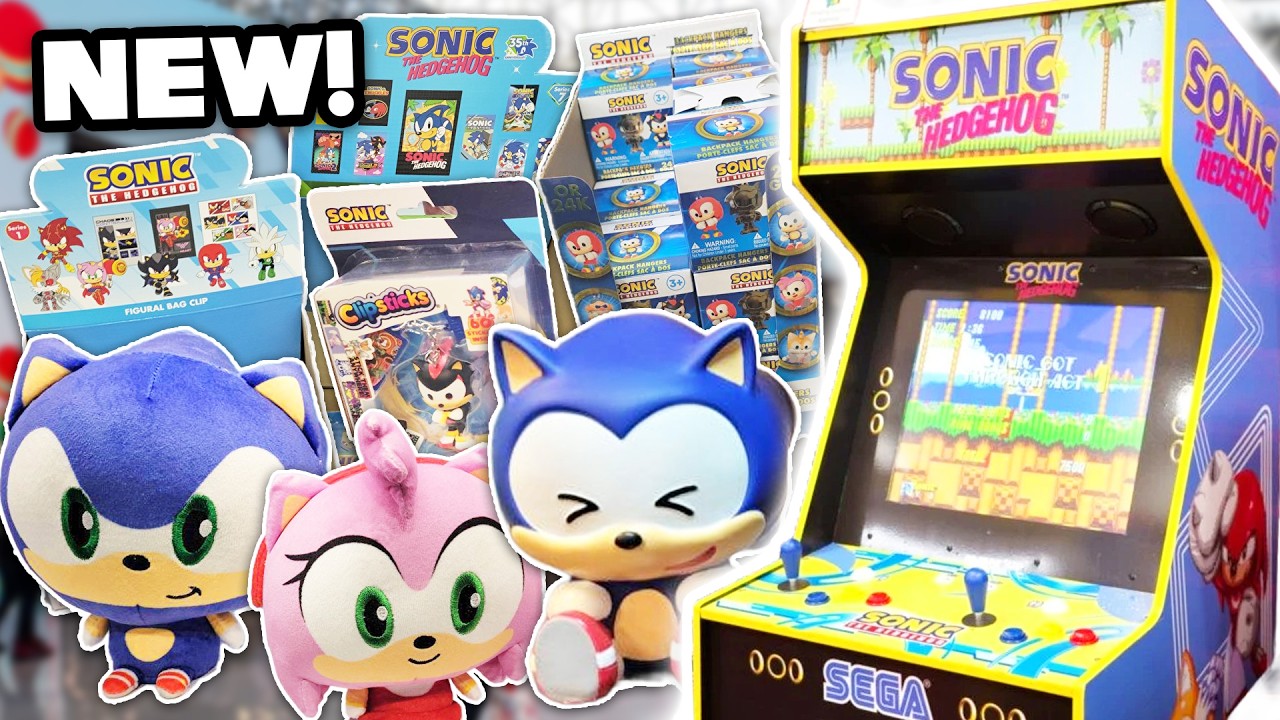 Все новинки с выставки игрушек Sonic Toy Fair! (Arcade1Up, Sonic & Friends, пакетики-сюрпризы и м...