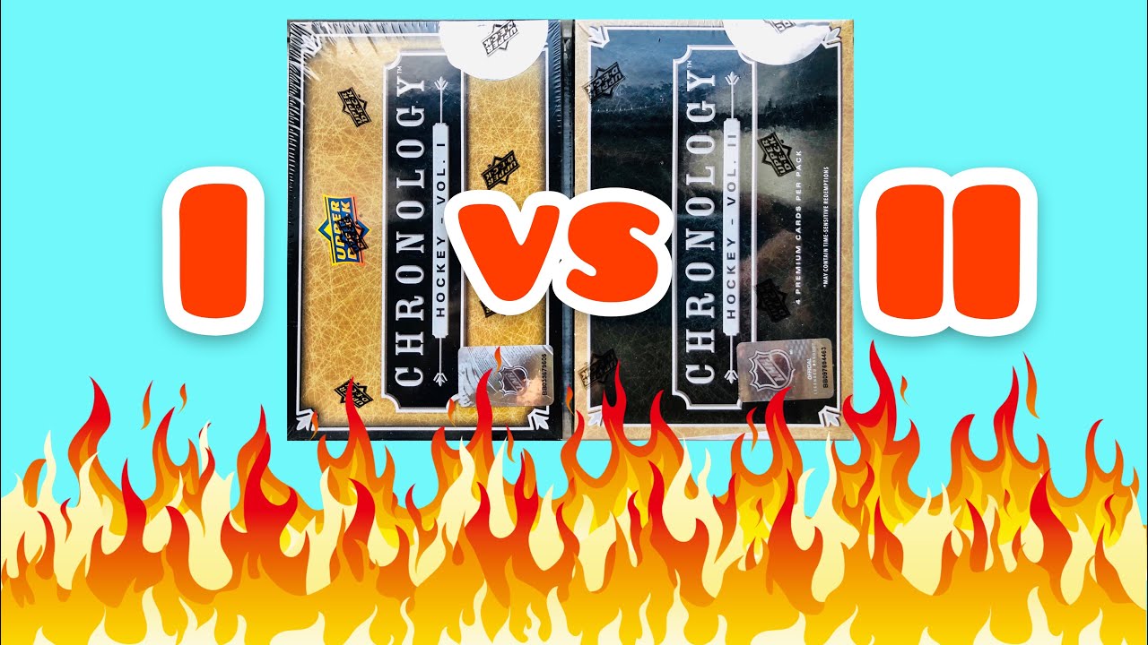 2019-20 Upper Deck Chronology Volume 2 vs 2018-19 Chronology Volume 1 Hockey | DARE 2 COMPARE (2020)