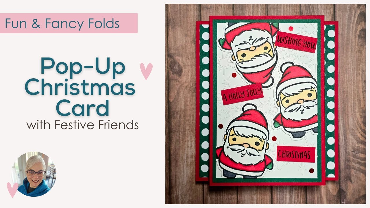 Pop-Up Christmas Card featuring Festive Friends | Christmas Fun Fold Card Tutorial
