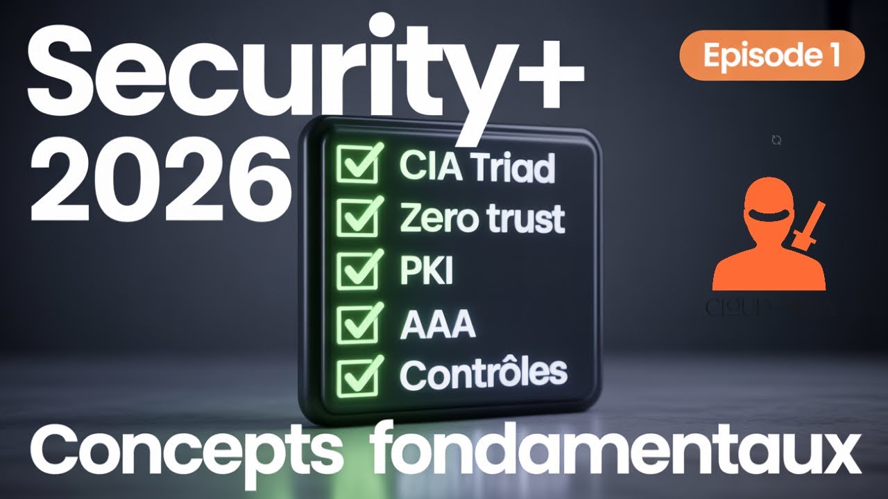 De ZÉRO à Certifié Security+ : Concepts Fondamentaux Expliqués