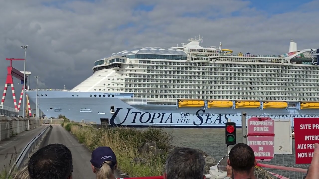 Departure Utopia of the seas Saint-Nazaire