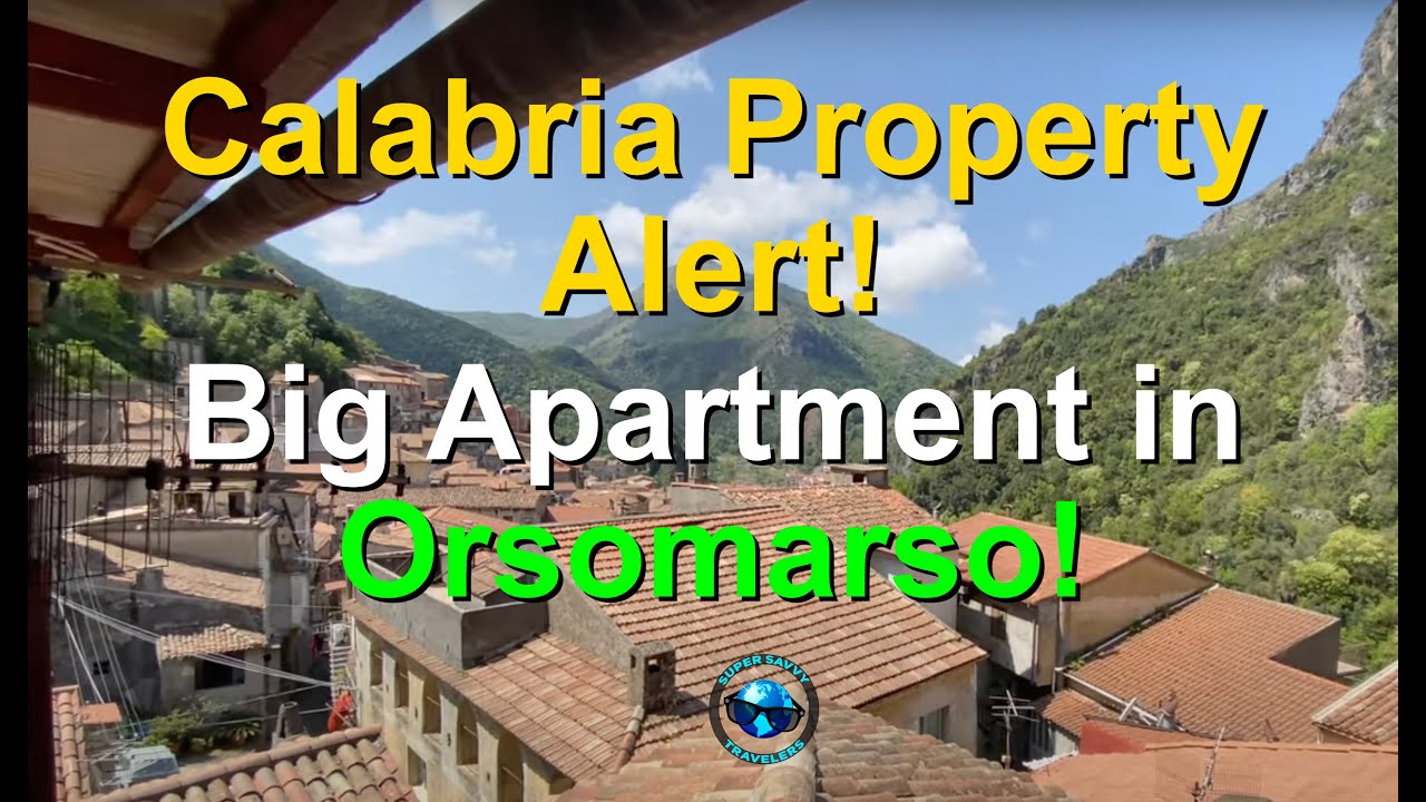 Calabria Property Alert! Big Beautiful Historic Apartment in Orsomarso!
