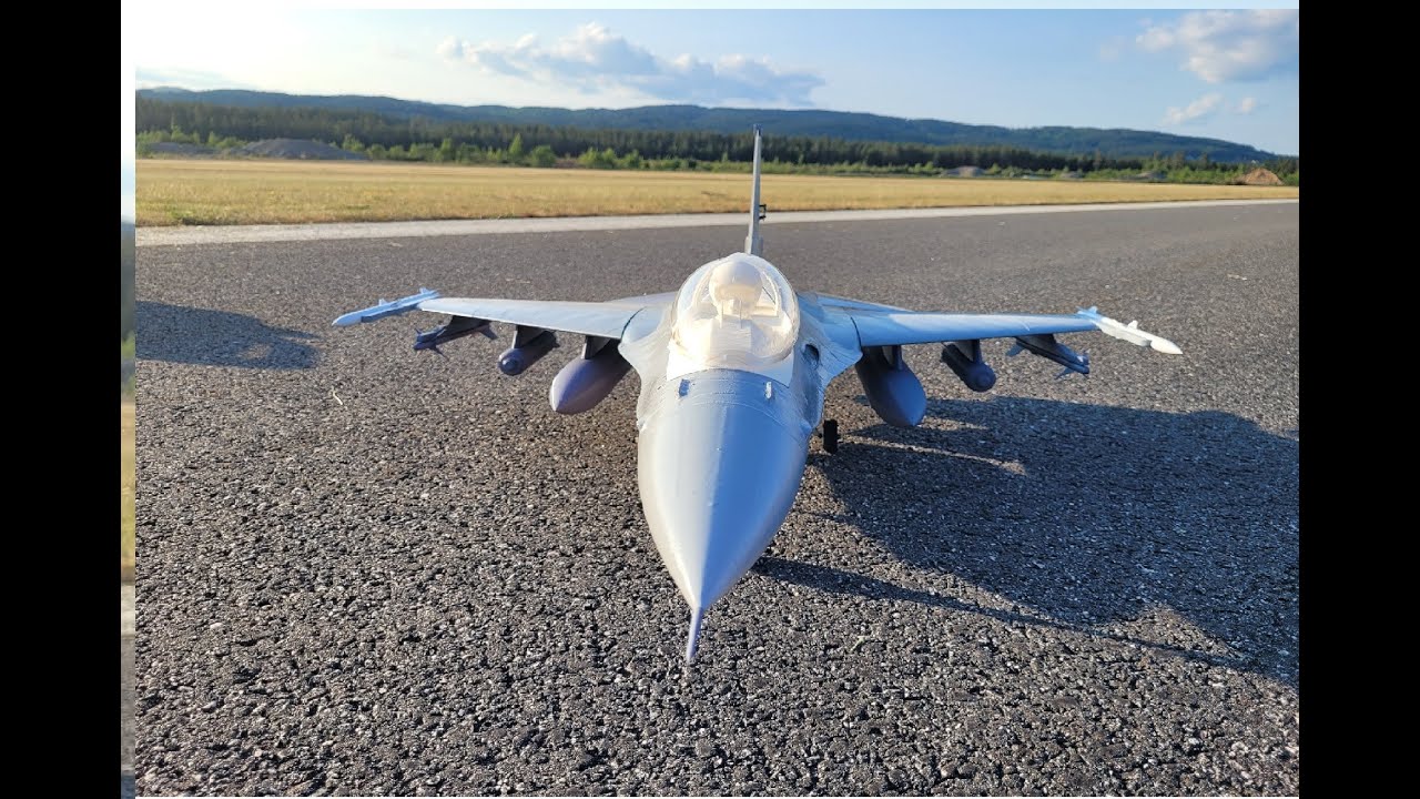3D printed F 16 v2 0 - Best flight so far.