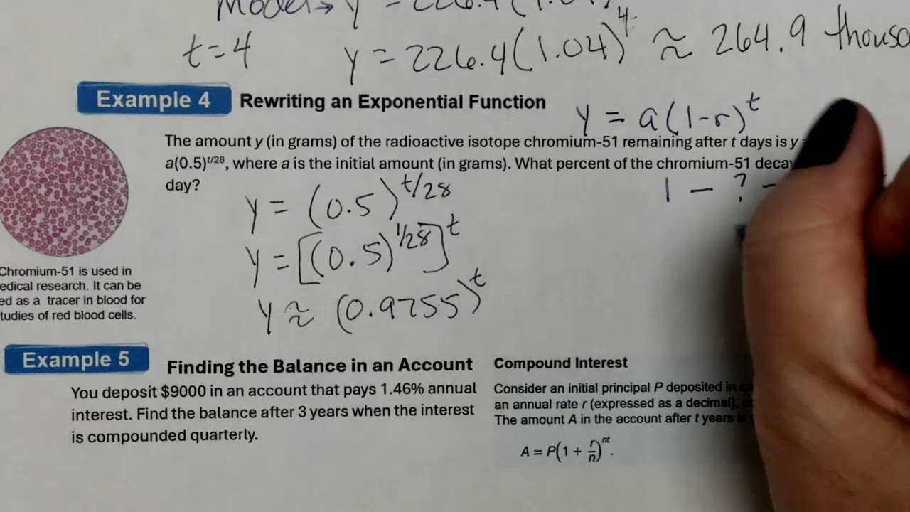 Lesson 6.1 Part 2 Exponential Growth & Decay