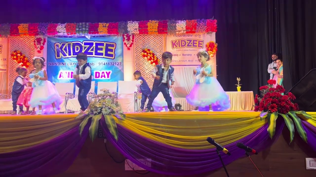 Nihaa’s First Annual Day- Chandira ethake oduvanamma!! #Kidzee #Playgroup #cutekids 💕